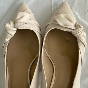 Elegant Beige Leather Heels by Ann Taylor!!